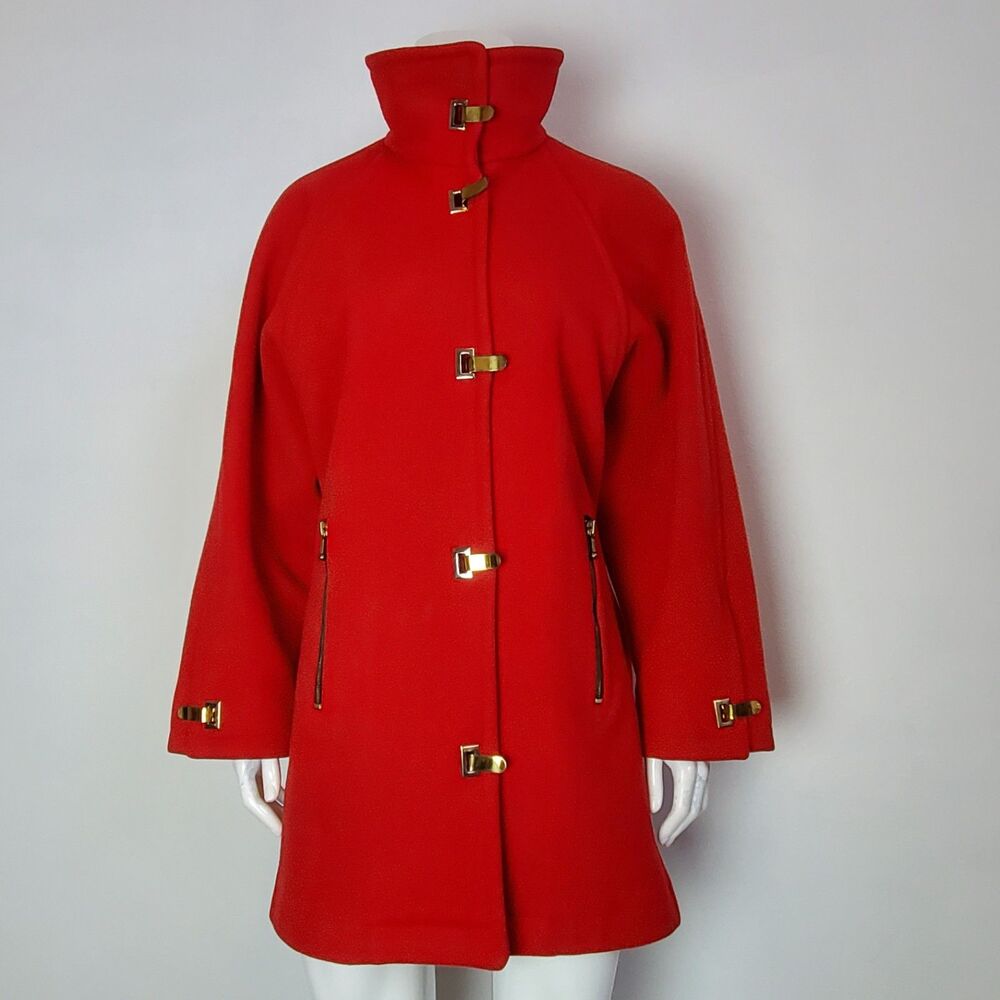 Vintage 60s Red Wool Coat